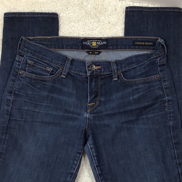 Lucky Brand Charlie skinny jeans+ free Lucky top - Picture 4 of 7